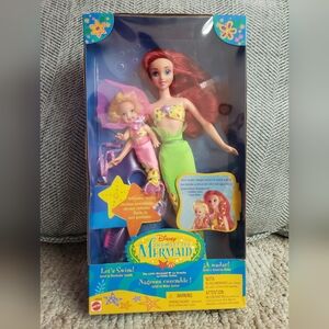 1997 The Little Mermaid Barbie with Merbaby Sandy